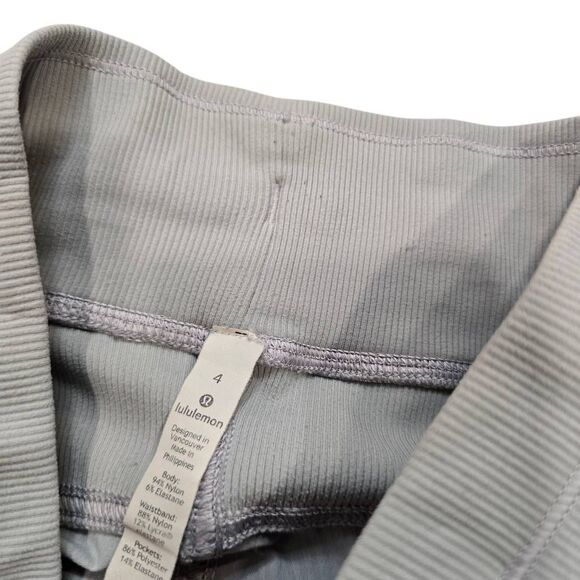 Lululemon Dance Studio Mid-Rise Jogger Pants Women's Size 4 Gray Drawstring - Picture 4 of 8